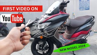 Suzuki Burgman 125 New 2024 Model Review  New Colour  Features  OnRoad Price [upl. by Annabela]