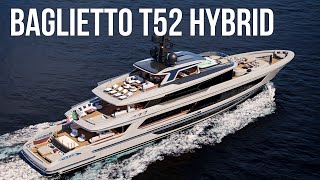 Touring one of the WORLDS LARGEST HYBRID YACHTS  €36000000 Baglietto T52 Hybrid SuperYacht [upl. by Aicarg]