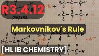 R3412 Markovnikovs Rule HL IB Chemistry [upl. by Aicercal593]