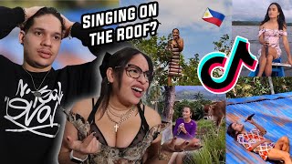 NOW THIS IS NOT NORMAL Waleska amp Efra react to Wild Filipino Karaoke Videos [upl. by Shiff124]