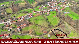 MÜSTAKİL TAPULU KAZ DAĞLARINDA MUHTEŞEM MANZARALI 1000M² BAHÇELİ KÖY EVİ ARSASI FİYAT 950000 [upl. by Gaylord]