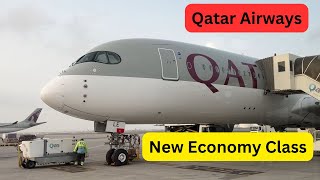 Qatar Airways Economy Class  Milan to Doha  Airbus A 350  Aisle Seat Review [upl. by Lorant460]