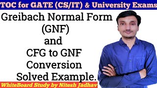 Greibach Normal Form GNF  CFG to GNF conversion  Removing Left recursion  Convert CFG to GNF [upl. by Joy]