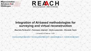 Integration of AIbased methodologies for surveying and virtual reconstruction [upl. by Nodnas841]