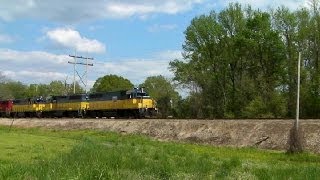 DQE TOE railroad at DeQueen AR 04192014 © [upl. by Dworman]