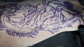 Sleipnir Tattoo  Time lapse [upl. by Fritz]