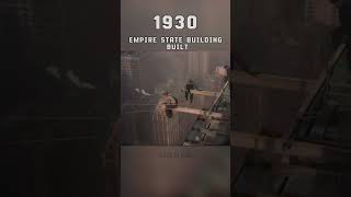 Workers building the Empire State building 1930s  4K 60fps Iconic Scenes Part 5colorized [upl. by Aletse]