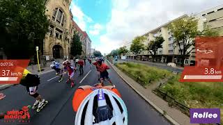 MARATHON BERLIN 2024 INLINE SKATE BLOCK C INLINE MADRID [upl. by Jacobba]