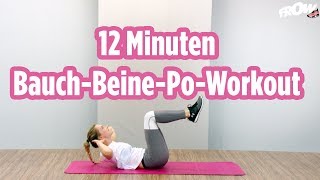 12 Minuten BauchBeineWorkout  Daria zeigt wie einfach es ist fit zu bleiben [upl. by Linden]