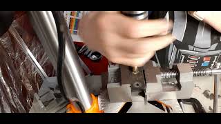 How to set a drill press for a shallow counter sink to set a flanged bearing [upl. by Chariot415]