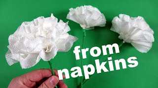 How to make a flower with napkin paper [upl. by Acassej]