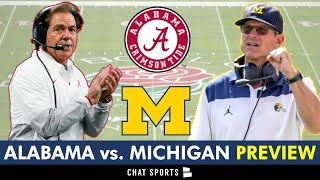 4 Alabama vs 1 Michigan Rose Bowl Preview Predictions Injury News  Jalen Milroe amp JJ McCarthy [upl. by Saunders738]