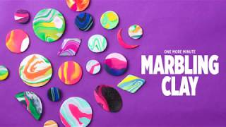 One More Minute How to Make Marbled Clay Jewelry [upl. by Janelle]