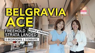 The Largest Plot In Belgravia  Belgravia Ace  Freehold Cluster House  Singapore Strata Landed [upl. by Leonanie834]