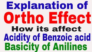 Ortho Effect In hindi Steric inhibition of Resonance [upl. by Trebma617]