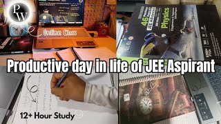 A Productive Day in life of JEE Aspirant  JEE Journey jee2025 [upl. by Gilly]