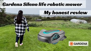 Honest review of our Gardena Sileno Life Robotic Lawnmower [upl. by Aksoyn]