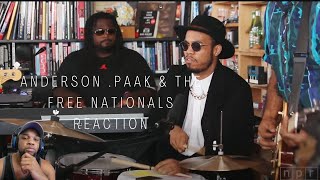 AndersonPaak Tiny Desk  LMD React [upl. by Arotak515]