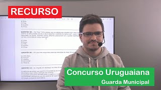 Concurso Uruguaiana Recurso na questão 9 de Guarda Municipal [upl. by Lednyk]