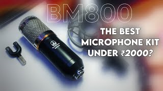 Best Microphone Kit Under Rs 2000  For Singing  Streaming  YouTube  TechBlaze BM800 Mic Kit 🔥 [upl. by Agnes]