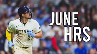 Every Milwaukee Brewers Home Run  June 2024 [upl. by Jempty273]