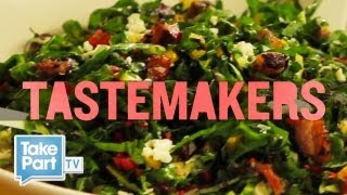 How to Make Shredded Swiss Chard Salad  TakePart Tastemakers  Food Inc  TakePart TV [upl. by Atima]