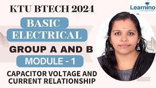 KTU BTECH 2024 Basic Electrical Module 1 Capacitor Voltage and Current Relationship [upl. by Sabine]