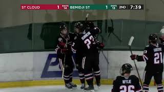 Bemidji State Mens Hockey Highlights vs St Cloud State Oct 12 2024 [upl. by Fenton770]