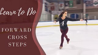 Learn To Do Forward Cross Steps Cross Rolls  In Figure Skates [upl. by Nancy]