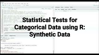 Statistical Tests for Categorical Data using R Synthetic Data r [upl. by Ardek830]