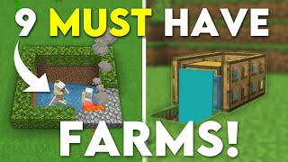 9 Farms You NEED Minecraft Bedrock 121 MCPEXboxPS4Nintendo SwitchWindows10 [upl. by Conley869]