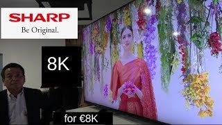 70″ Sharp 8K TV launched for €8000 Sharp is back [upl. by Short254]