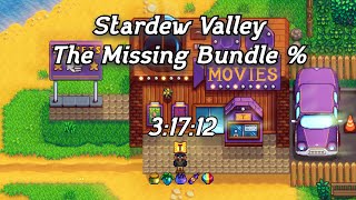 Stardew Valley Speedrun  The Missing Bundle in 31712 WR [upl. by Ynnot898]