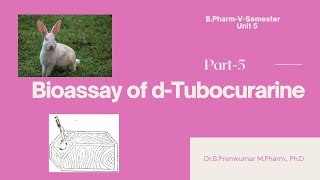 Bioassay of TubocurarineBioassayPart5 [upl. by Agnizn]