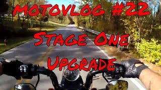 Sportster Iron 883 MotovlogHarley Stage One Upgrade [upl. by Tyson814]