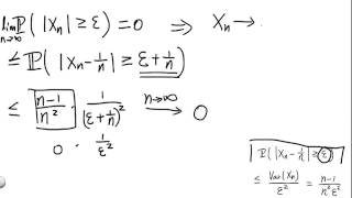 Convergence in Probability and in the Mean Part 1 [upl. by Yhotmit720]