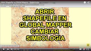 Abrir Shapefile en Global Mapper  Simbología [upl. by Eudora303]