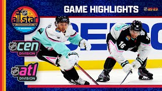 Central vs Atlantic  2023 NHL AllStar Finals Highlights [upl. by Davidson]