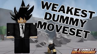 Weakest Dummy Moveset In The Strongest Battlegrounds [upl. by Anya]