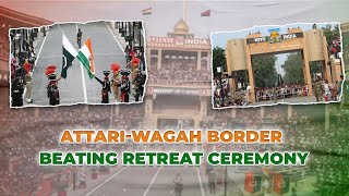 Watch Beating Retreat Ceremony At AttariWagah Border  Independence Day  PM Modi [upl. by Hilda]