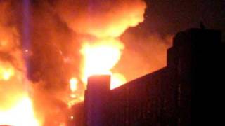 Bibb Mill Fire in Columbus GA Gas line explodes [upl. by Sadnak]