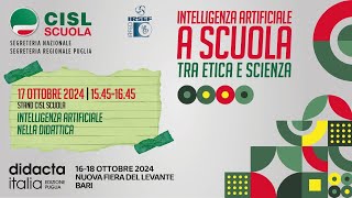 DIDACTA PUGLIA 2024  INTELLIGENZA ARTIFICIALE NELLA DIDATTICA [upl. by Skipp]