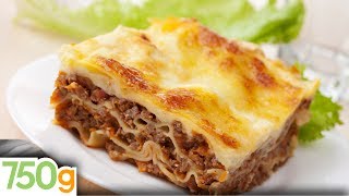 Recettes de lasagne bolognaise maison  Homemade lasagna  English Subtitles  750g [upl. by Nodnil]