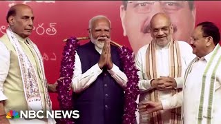 Prime Minister Modi claims victory in close India election [upl. by Giliana]