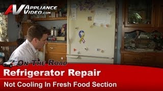 Kenmore Refrigerator Repair  Not Cooling in Fresh Food Section  Evaporator Fan Motor [upl. by Bibbye]