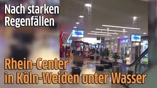 RheinCenter in KölnWeiden überschwemmt nach starken Regenfällen [upl. by Lyndes]