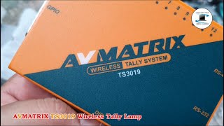 Avmatrix TS3019 Wireless Tally System  unboxing [upl. by Accem]