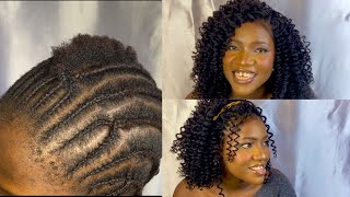 Jinsi ya kusuka nywele za crochet kukrochi havana curls  how to do crochet curls ‼️ [upl. by Lallage]