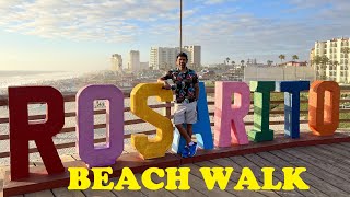 4K Rosarito Beach Walk  Mexico [upl. by Urbannal]