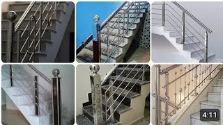 Modern steel Railing design 2024  stairs railing design [upl. by Ardna897]